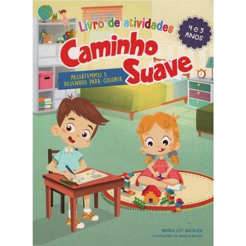 Livro de atividades Caminho Suave 4-5 anos Passatempos e desenhos para colorir