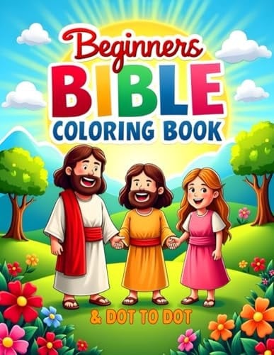 The Beginners Bible coloring book: 30 bible stories and characters to color. ideal for children and adults