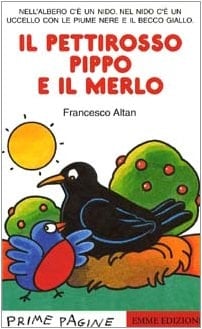 Il pettirosso Pippo e il merlo