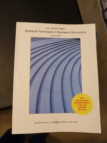 Statistical Techniques in Business and Economics