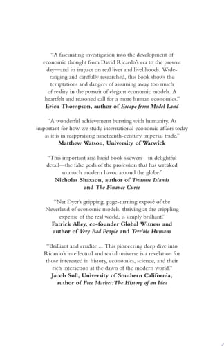 Ricardo’s Dream How Economists Forgot the Real World and Led Us Astray