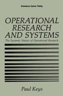 Operational Research and Systems The Systemic Nature of Operational Research