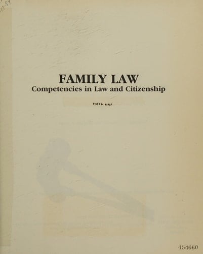 Family Law Competencies in Law and Citizenship