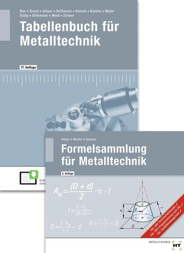 Paketangebot Tabellenbuch für Metalltechnik und Formelsammlung für Metalltechnik