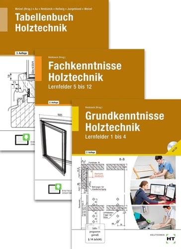 Paketangebot Holztechnik III Grund-, Fachkenntnisse und Tabellenbuch