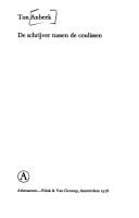 De schrijver tussen de coulissen (Dutch Edition)