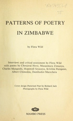 Patterns of poetry in Zimbabwe
