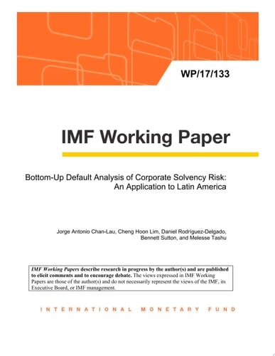 Bottom-Up Default Analysis of Corporate Solvency Risk An Application to Latin America