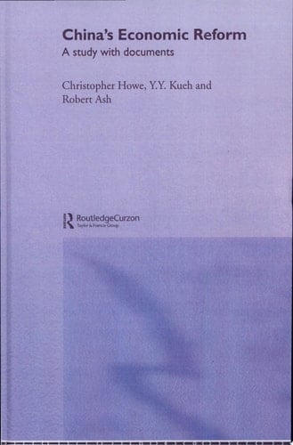 China's Economic Reform A Study with Documents
