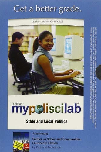 MyPoliSciLab -- Standalone Access Card -- for Politics in States and Communities (14th Edition)