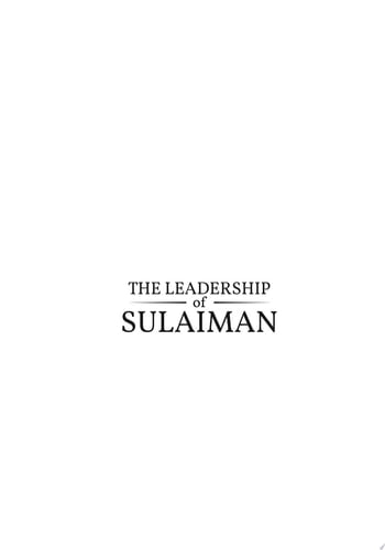 The Leadership of Sulaiman