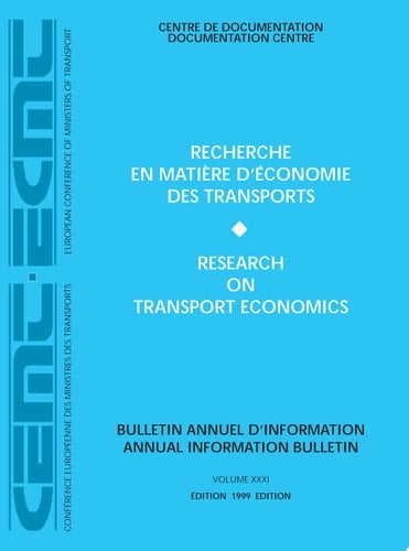 Research on Transport Economics 1999