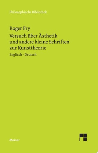 Versuch über Ästhetik und andere kleine Schriften zur Kunsttheorie Englisch-Deutsch