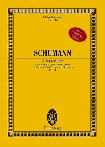 ADVENTLIED FOR SOPRANO SOLO CHORUS AND ORCHESTRA OP. 71 STUDY SCORE ED. UTE BAR