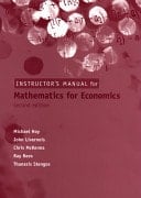 Mathematics for Economics Instructor's Solution Manual