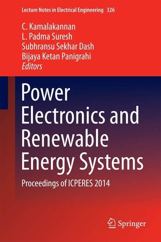 Power Electronics and Renewable Energy Systems Proceedings of ICPERES 2014