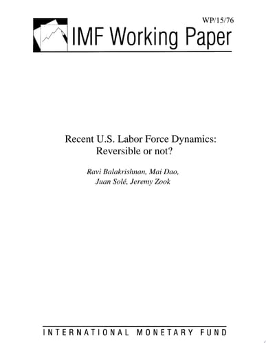 Recent U.S. Labor Force Dynamics Reversible or not?