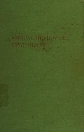 Annual Review of Psychology Volume 27, 1976