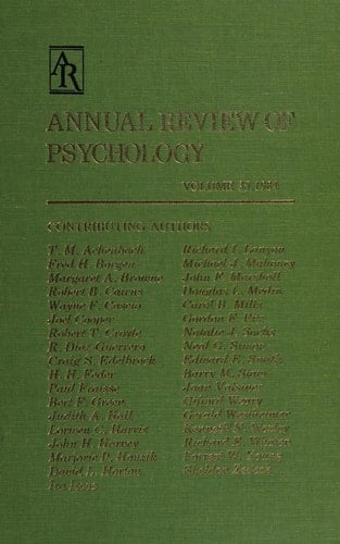 Annual Review of Psychology Volume 35, 1984