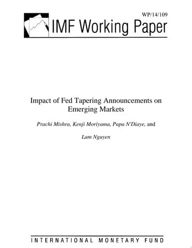 Impact of Fed Tapering Announcements on Emerging Markets