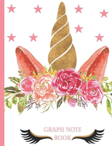 Unicorn Graph paper: Composition Notebook