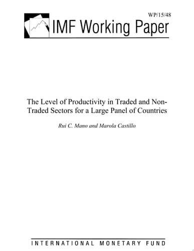 The Level of Productivity in Traded and Non-Traded Sectors for a Large Panel of Countries