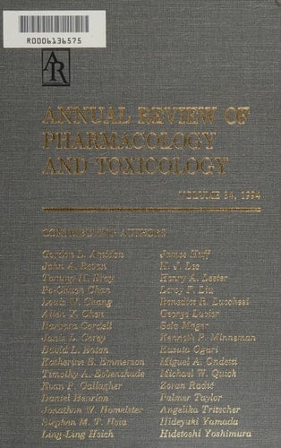 Annual Review of Pharmacology and Toxicology