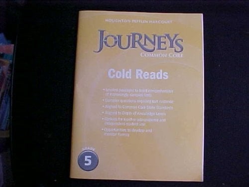 Houghton Mifflin Harcourt Journeys Common Core Cold Reads, Grade 5