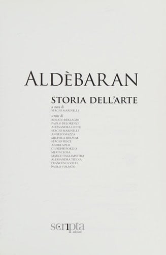 Aldèbaran storia dell'arte
