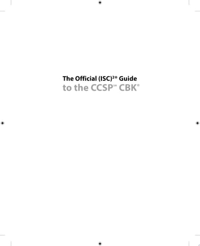 The Official (ISC)2 Guide to the CCSP CBK