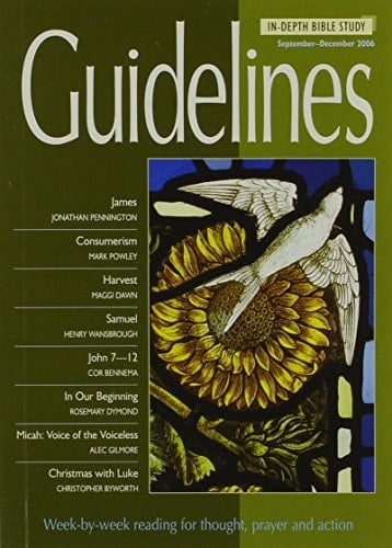 Guidelines September - December 2006 In-depth Bible Study