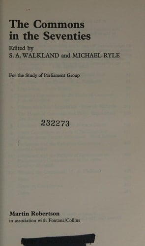 Commons in the 1970's