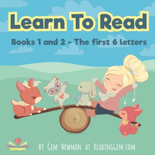 Learn To Read: Books 1&2: Learn the first 6 letters with Reading Gem