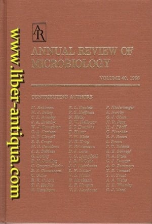 Annual Review of Microbiology 1986