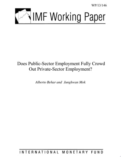 Does Public-Sector Employment Fully Crowd Out Private-Sector Employment?