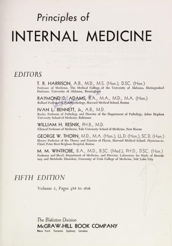 Harrison's Principles of Internal Medicine, Twentieth Edition (Vol.1 & Vol.2)