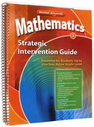 Math Connects Grade 3, Additional Teacher Resources, Strategic Intervention Guide