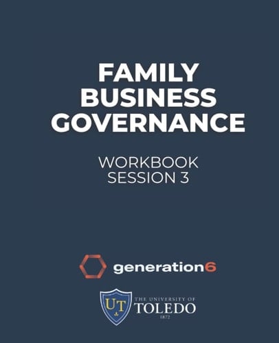 Family Governance Workbook (Session 3)