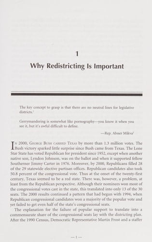 Redistricting: The Most Political Activity in America