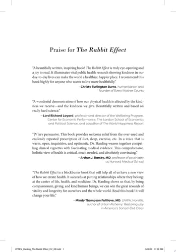 The Rabbit Effect Live Longer, Happier, and Healthier with the Groundbreaking Science of Kindness