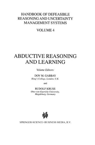 Abductive Reasoning and Learning