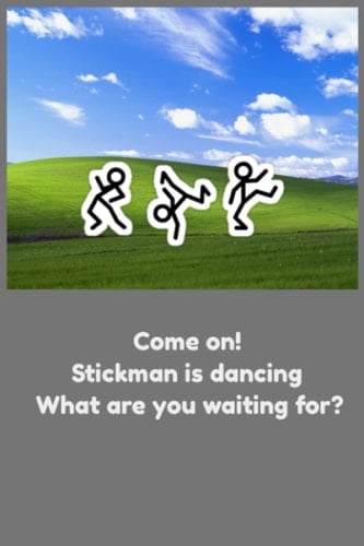 Stickman Dancing Notebook: Come on! Let's dance with Stickman
