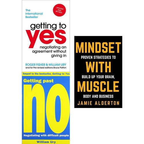 Getting to yes, getting past no and mindset with muscle 3 books collection set