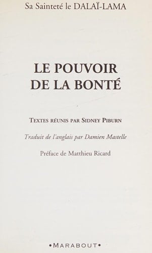 Le pouvoir de la bonté