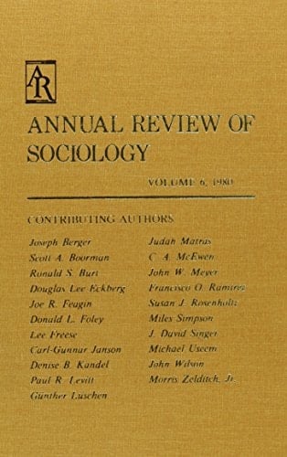 Annual Review of Sociology