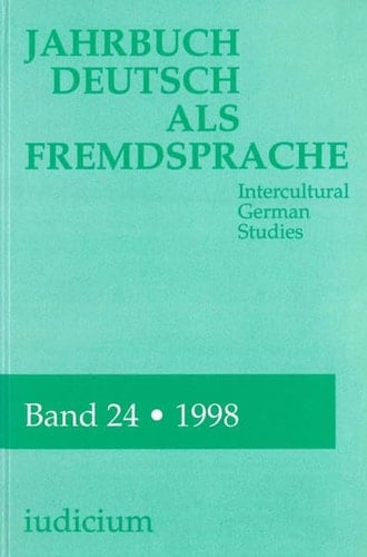 Jahrbuch Deutsch als Fremdsprache 1998