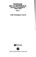 Noticias de La Republica: Apuntes Cronologicos 1900-1929