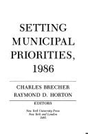 Setting Municipal Priorities, 1986