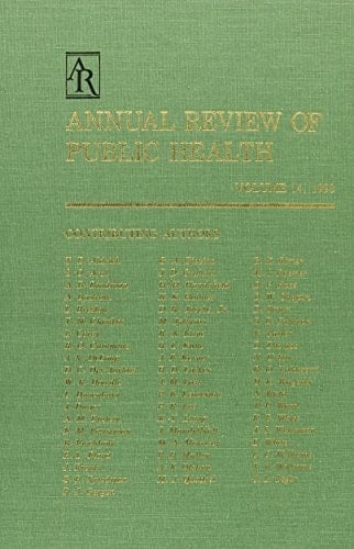 Annual Review of Public Health: 1993