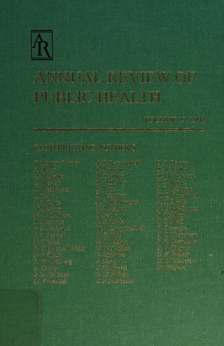 Annual Review of Public Health: 1998